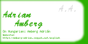 adrian amberg business card